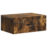 Mobiletto da notte a muro Rovere Fumo 49 x 34,5 x 20 cm