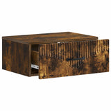 Mobiletto da notte a muro Rovere Fumo 49 x 34,5 x 20 cm