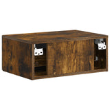Mobiletto da notte a muro Rovere Fumo 49 x 34,5 x 20 cm