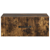 Mobiletto da notte a muro Rovere Fumo 49 x 34,5 x 20 cm