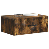 Mobiletto da notte a muro Rovere Fumo 49 x 34,5 x 20 cm