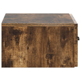 Mobiletto da notte a muro Rovere Fumo 49 x 34,5 x 20 cm