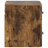 Mobiletto da notte a muro 2 pcs Rovere Fumo 34,5 x 33 x 40 cm