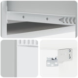 Tavolino da Parete Laterale Bianco 87,5 x 34,5 x 17 cm