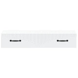 Tavolino da Parete Laterale Bianco 87,5 x 34,5 x 17 cm
