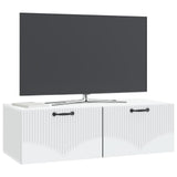 Mobile Porta TV da Muro Bianco 98 x 41 x 30 cm