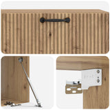 Mobile Porta TV da Muro Rovere Artigianale 98 x 41 x 30 cm