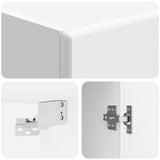Mobiletto a muro Bianco 33 x 34,5 x 90 cm Legno ingegnerizzato