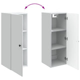 Mobiletto a muro Bianco 33 x 34,5 x 90 cm Legno ingegnerizzato