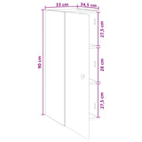 Mobiletto a muro Bianco 33 x 34,5 x 90 cm Legno ingegnerizzato