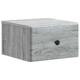 Mobiletto da notte a muro Grigio Sonoma 34,5 x 33 x 20 cm