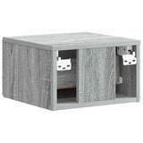 Mobiletto da notte a muro Grigio Sonoma 34,5 x 33 x 20 cm