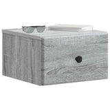 Mobiletto da notte a muro Grigio Sonoma 34,5 x 33 x 20 cm
