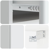 Mobiletto da notte a muro con cassetto Bianco 49 x 34,5 x 20 cm
