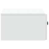 Mobiletto da notte a muro con cassetto Bianco 49 x 34,5 x 20 cm