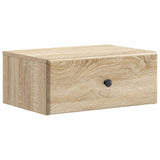 Mobiletto da notte a muro 2 pcs Rovere Sonoma 49 x 34,5 x 20 cm