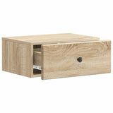 Mobiletto da notte a muro 2 pcs Rovere Sonoma 49 x 34,5 x 20 cm