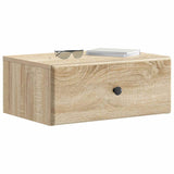 Mobiletto da notte a muro 2 pcs Rovere Sonoma 49 x 34,5 x 20 cm