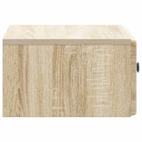 Mobiletto da notte a muro 2 pcs Rovere Sonoma 49 x 34,5 x 20 cm