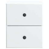 Mobiletto da notte a muro con cassetto Bianco 34,5 x 33 x 40 cm