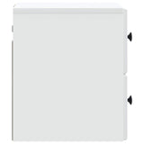 Mobiletto da notte a muro con cassetto Bianco 34,5 x 33 x 40 cm