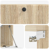 Mobile Porta TV da Muro 78,5 x 31 x 30 cm Rovere Sonoma