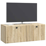Mobile Porta TV da Muro 78,5 x 31 x 30 cm Rovere Sonoma