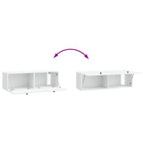 Mobile Porta TV da Muro 98 x 31 x 30 cm Bianco
