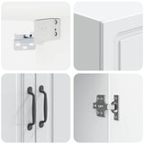 Mobiletto a muro Bianco 66 x 34,5 x 90 cm Legno ingegnerizzato