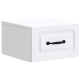 Mobiletto da notte a muro con cassetto Bianco 34,5 x 33 x 20 cm