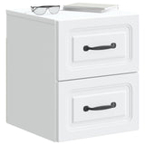 Mobiletto da notte a muro con cassetto Bianco 34,5 x 33 x 40 cm