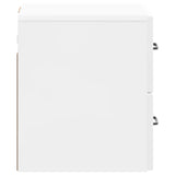Mobiletto da notte a muro 2 pcs Bianco Lucido 34,5 x 33 x 40 cm