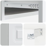 Tavolino da Parete Laterale Bianco 87,5 x 34,5 x 17 cm