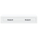 Tavolino da Parete Laterale Bianco 87,5 x 34,5 x 17 cm
