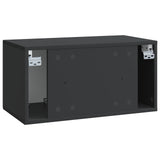 Mobile Porta TV da Muro Nero 59,5 x 31 x 30 cm