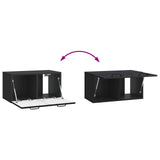 Mobile Porta TV da Muro Nero 59,5 x 31 x 30 cm