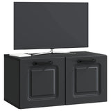 Mobile Porta TV da Muro Nero 59,5 x 31 x 30 cm