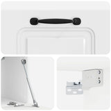 Mobile Porta TV da Muro Bianco Lucido 59,5 x 31 x 30 cm