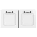 Mobile Porta TV da Muro Bianco Lucido 59,5 x 31 x 30 cm