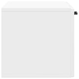Mobile Porta TV da Muro Bianco Lucido 59,5 x 31 x 30 cm