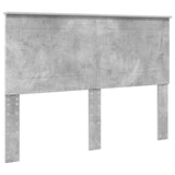 Letto con Contenitore con testiera Grigio cemento 150 x 200 cm