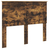 Letto con Contenitore con testiera Rovere fumé 135 x 190 cm