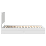 Letto con Contenitore Bianco 90 x 190 cm Legno truciolato