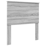 Letto con Contenitore con testiera Grigio Sonoma 90 x 200 cm