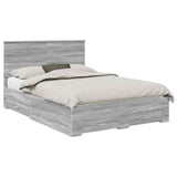 Struttura del letto con testiera Grigio Sonoma 150 x 200 cm