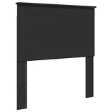 Struttura del letto con testiera Nero e Argento 100 x 200 cm