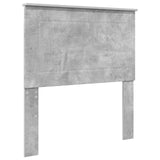 Struttura del letto con testiera Grigio cemento 90 x 190 cm