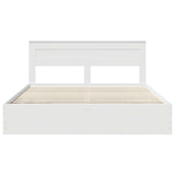 Struttura del letto Bianco 200 x 200 cm Legno Ingegnerizzato