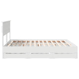 Struttura del letto Bianco 200 x 200 cm Legno Ingegnerizzato