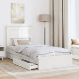 Letto con Contenitore Bianco 90 x 200 cm Legno truciolato